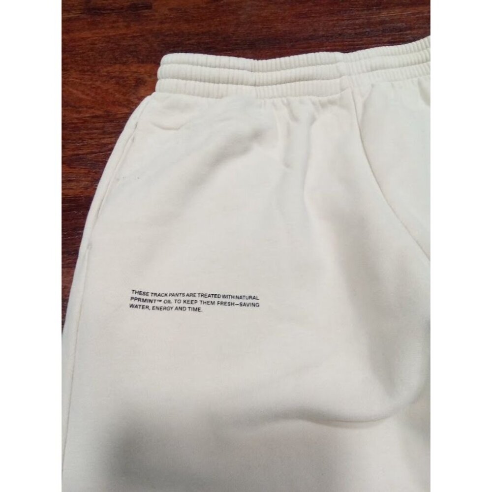 Pangaia Relaxed Fit Women's XS Pull On Elastic Waist Track Sweatpants Off-White - Picture 3 of 9